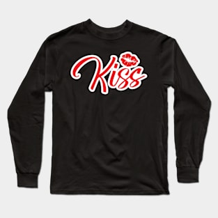 Valentine's Day Stickers - Kiss Long Sleeve T-Shirt